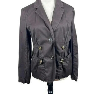 🔥 Host Pick 🔥Michael Kors chocolate brown jacket with toggles size 12 petite